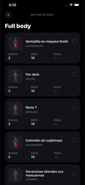 Partner's live workout